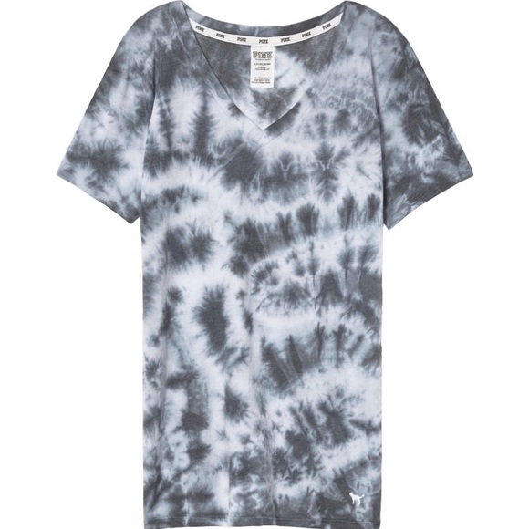 PINK Victoria's Secret Tops - Victoria’s Secret pink Tie Dye perfect crew tee.